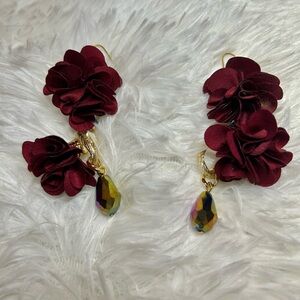 Elegant Floral Drop Earrings